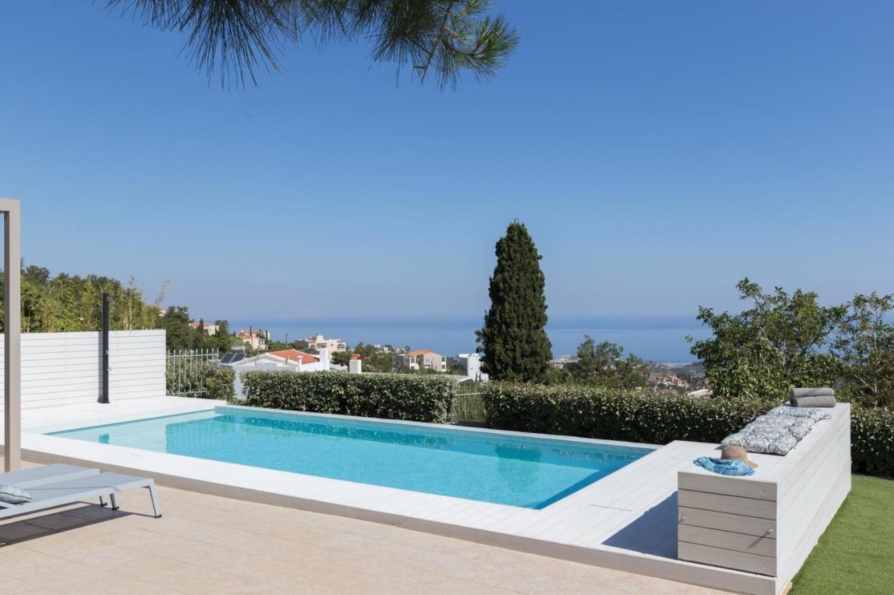 Effies Cozy Villa-Spectacular View And Playground Roussospítion Eksteriør bilde